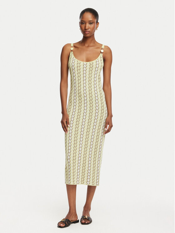 Fracomina Rochie tricotată FS26SD5005K414F8 Galben deschis Slim Fit