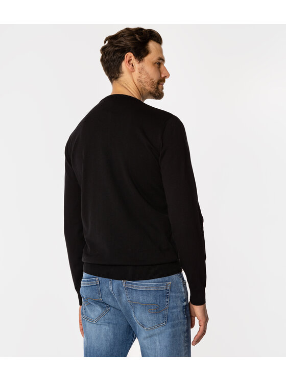 Lee Cooper Lee Cooper Sweter ADAM ORGANIC Czarny Regular Fit