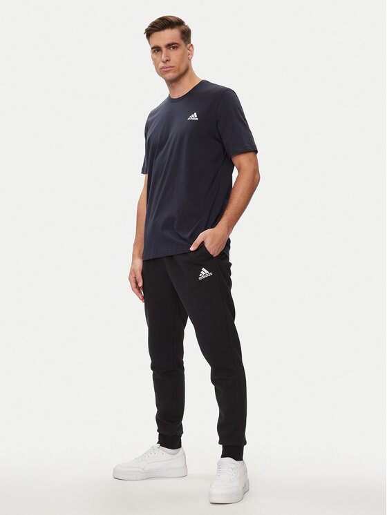 adidas adidas T-Shirt Essentials Single Jersey Embroidered Small Logo T-Shirt HY3404 Niebieski Regular Fit