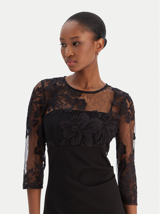 Rinascimento Rinascimento Abendkleid CFC0126453003 Schwarz Slim Fit