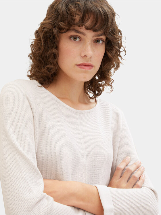 Tom Tailor Tom Tailor Pullover 1032696 Beige Regular Fit