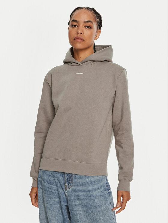 Calvin Klein Mikina Nano Logo K20K207615 Béžová Regular Fit