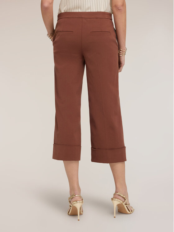 Motivi Motivi Pantaloni di tessuto P098Q004558N0F2 Marrone Regular Fit