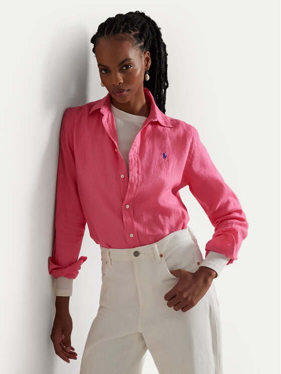 Polo Ralph Lauren Polo Ralph Lauren Marškiniai 211970730 Rožinė Classic Fit