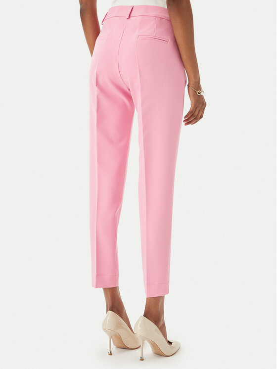 Maryley Maryley Kalhoty z materiálu 26EB52Z/43BB Světle růžová Regular Fit