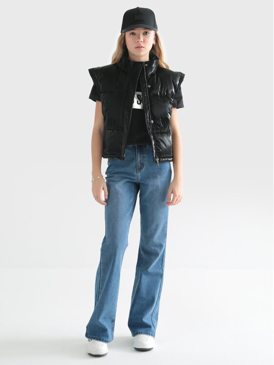 BIG STAR BIG STAR Kamizelka NENVIA_906_130 Czarny Basic Fit