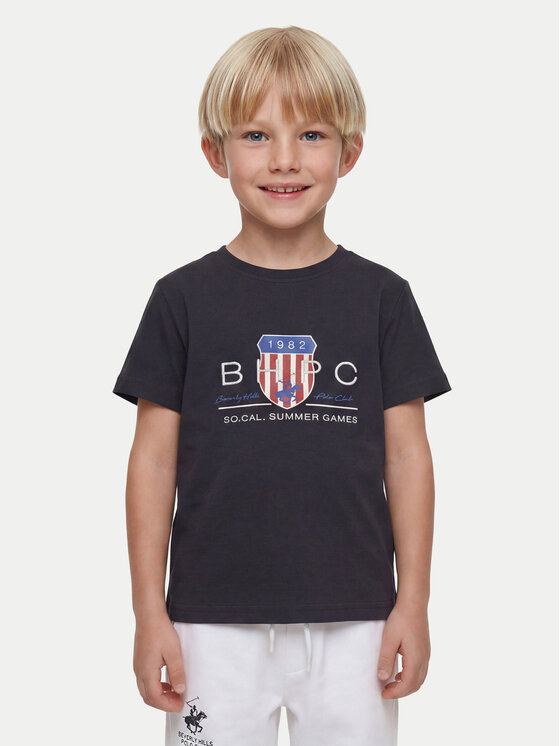Beverly Hills Polo Club Beverly Hills Polo Club Póló P-SS26B-TS414011 Sötétkék Regular Fit