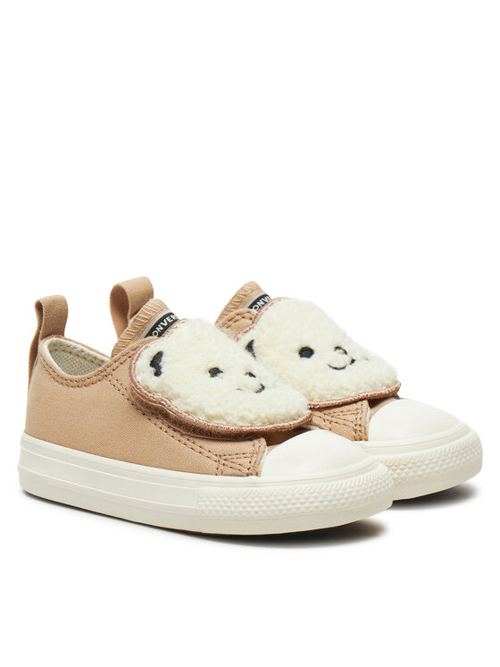 Converse Converse Trampki Chuck Taylor All Star One Strap Ox A10040C Beżowy