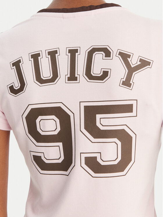 Juicy Couture Juicy Couture T-Shirt Juicy Wag JCWCT126319 Růžová Slim Fit