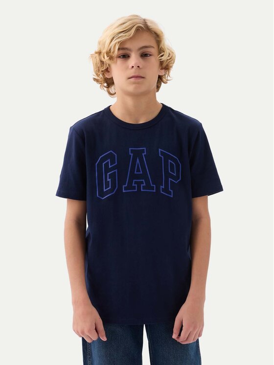 Gap T-krekls 885753 Tumši zils Regular Fit