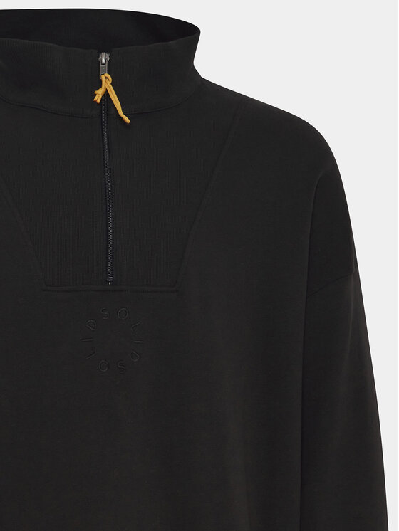Solid Solid Felpa Ilham 21108129 Nero Relaxed Fit