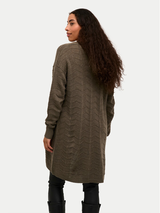 Kaffe Kaffe Strickjacke Kaemria 10506359 Khakifarben Regular Fit