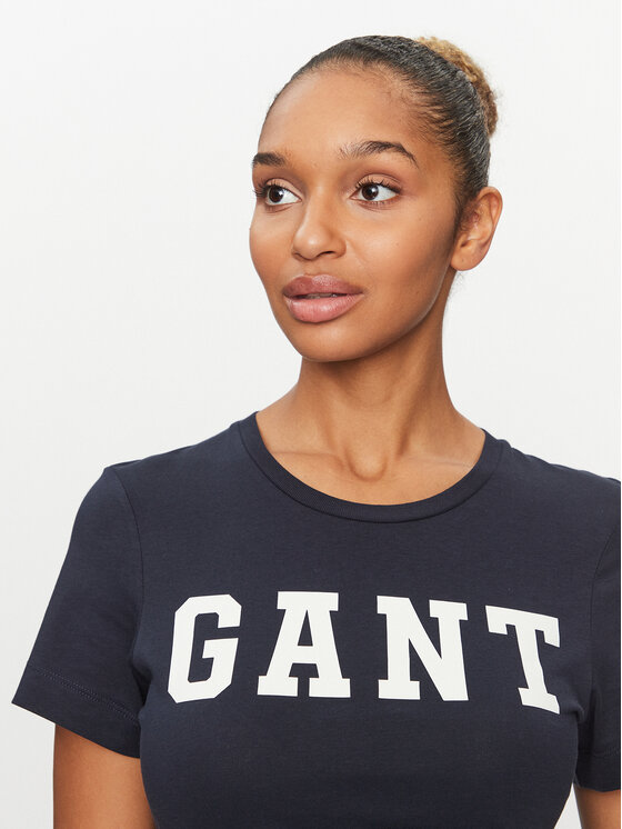 Gant Gant T-Shirt Reg Graphic Ss 4200741 Tmavomodrá Regular Fit