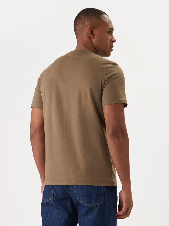 Calvin Klein Calvin Klein T-Shirt Logo 30s LV04LD230G Brązowy Regular Fit