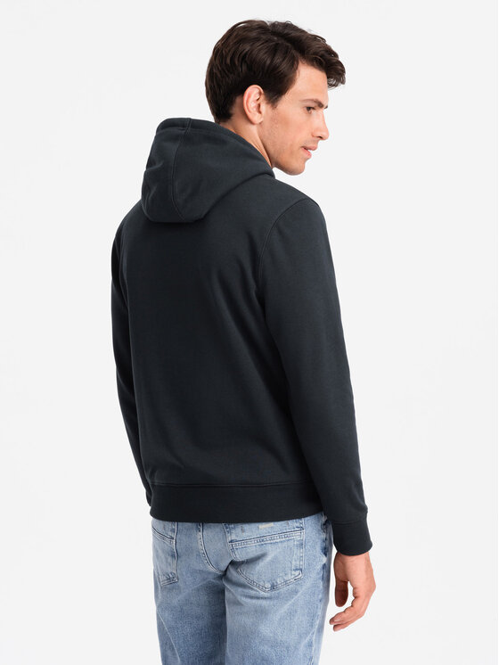 Ombre Ombre Mikina OM-SSBN-0161 Černá Regular Fit