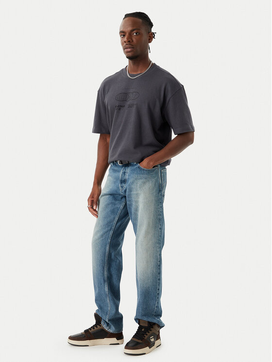 G-Star Raw G-Star Raw T-krekls Globes D28920-E508 Tumši pelēka Relaxed Fit