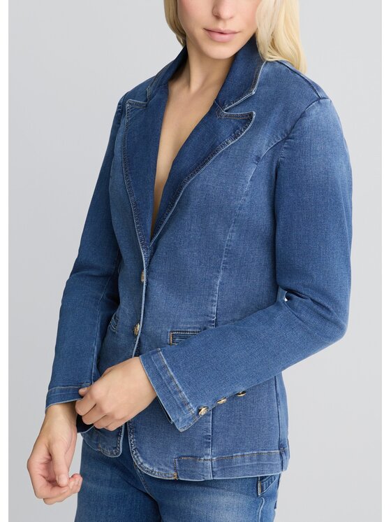 Liu Jo Liu Jo Giacca di jeans UA5093D492578809 Celeste Regular Fit