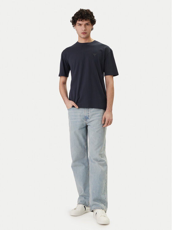 Guess Guess Tričko F6GI11 K8HM4 Tmavomodrá Regular Fit