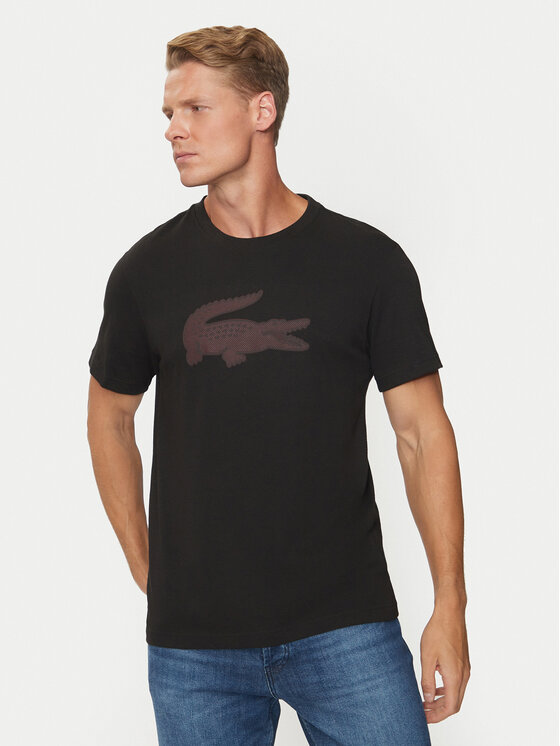 Lacoste Tričko TH2042 Čierna Regular Fit