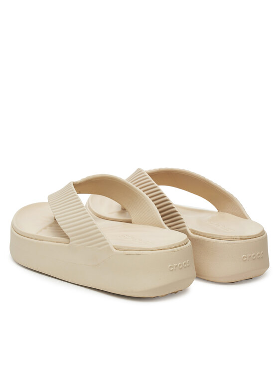 Crocs Crocs Žabky Getaway Groove Platform Flip 210700 Béžová