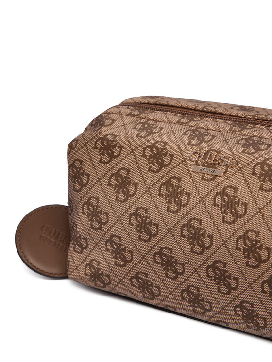 Guess Guess Косметичка Adrian Logo Travel TWNB21 68851 Світло-коричневий