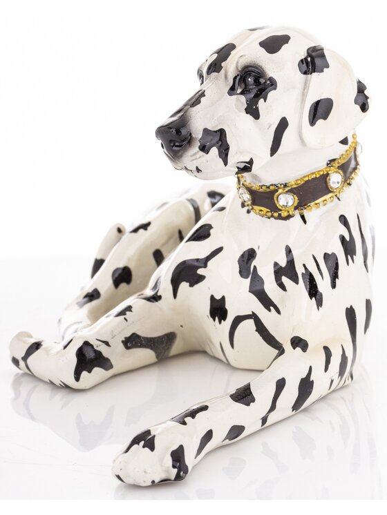 MIAhome MIAhome Figurka Dekoracja leżącego psa 14x31x15 cm DALMATIAN - II Biały
