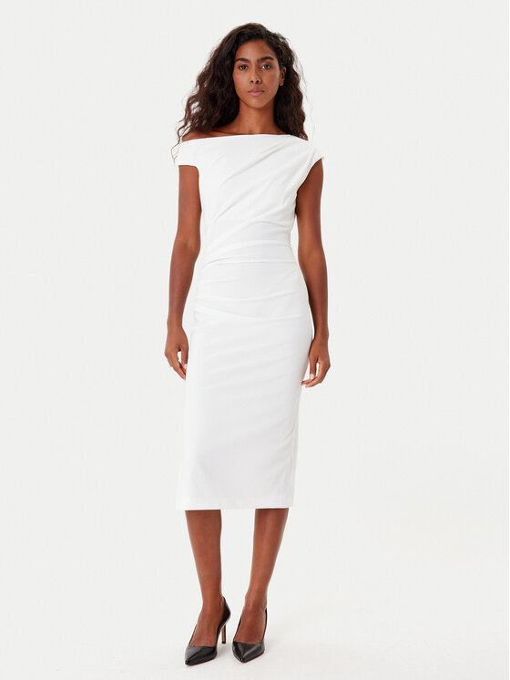 Rinascimento Rinascimento Coctailkleid CFC0125334003 Weiß Slim Fit