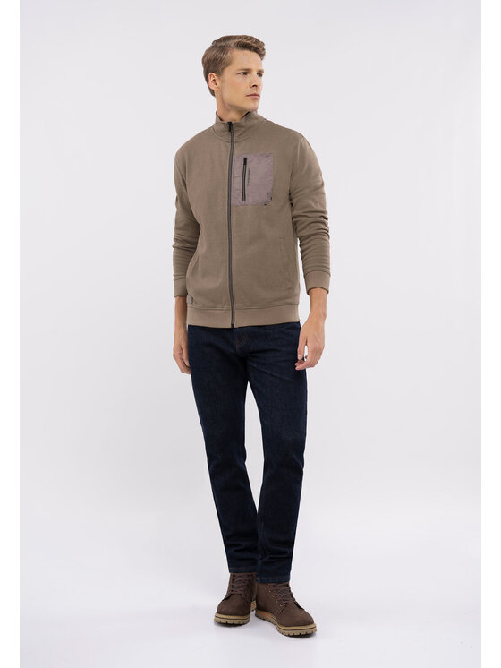 Volcano Volcano Bluza B-HUNT Beżowy Regular Fit