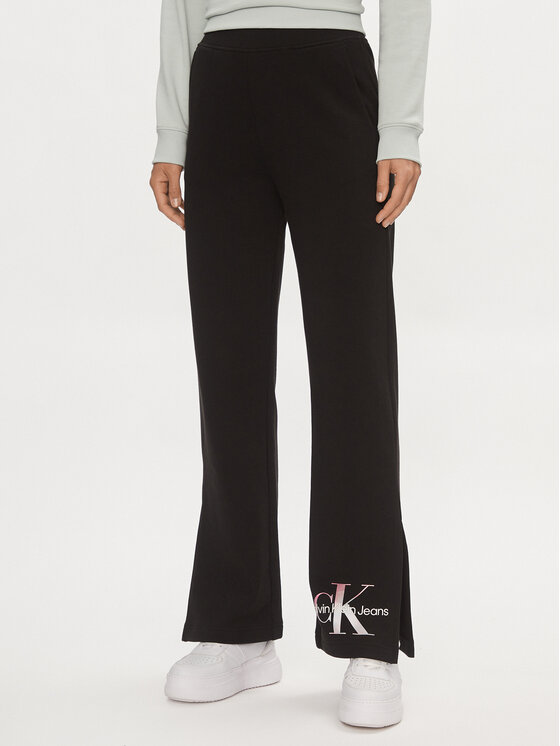 Calvin Klein Jeans Calvin Klein Jeans Melegítő alsó Diffused Monologo J20J223422 Fekete Regular Fit