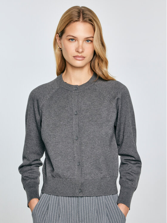 BIG STAR BIG STAR Kardigan KARINA Szary Comfort Fit