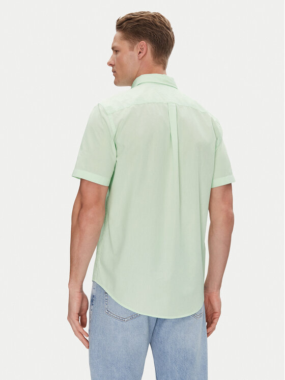Tommy Hilfiger Tommy Hilfiger Cămașă MW0MW37584 Verde Regular Fit