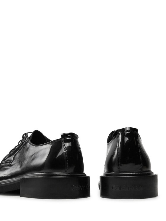 Calvin Klein Calvin Klein Nizki čevlji Postman Derby Pat HM0HM01685 Črna