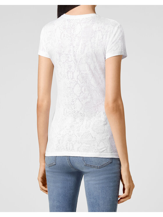 PHILIPP PLEIN PHILIPP PLEIN T-Shirt 6829 Bílá Regular Fit