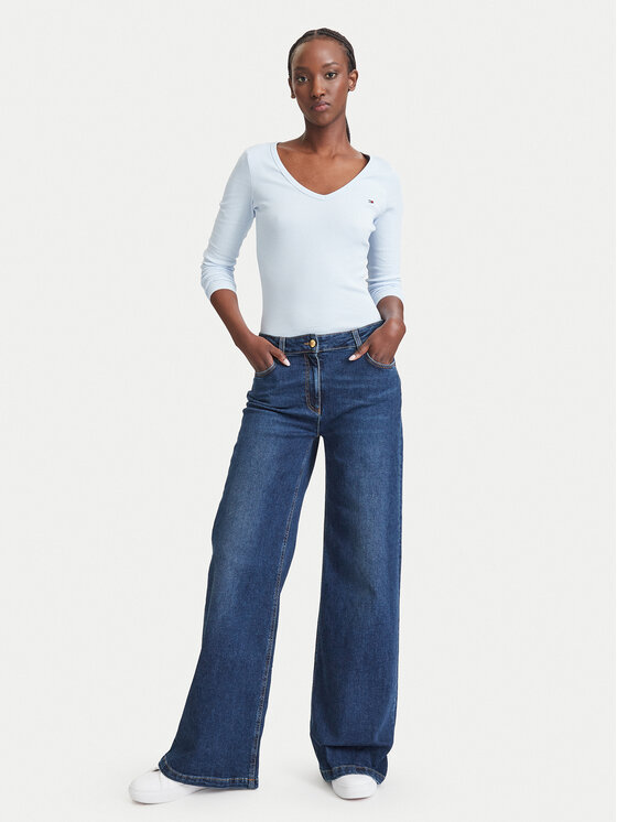 Tommy Jeans Tommy Jeans Μπλουζάκι Essential DW0DW17990 Ανοιχτό μπλε Slim Fit