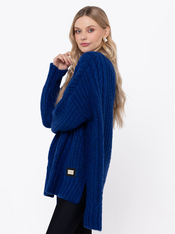 LIDIA KALITA LIDIA KALITA Sweter Luxembourg Granatowy Oversize