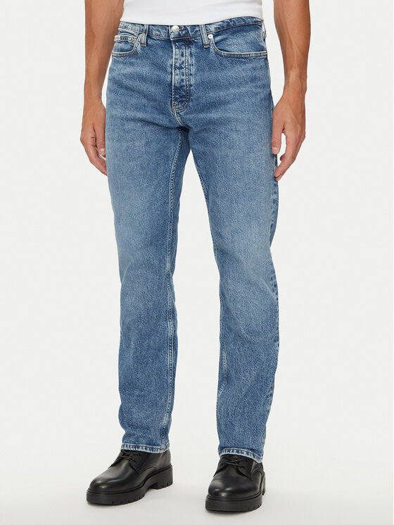 Calvin Klein Jeans Džinsi J30J326882 Zils Straight Fit