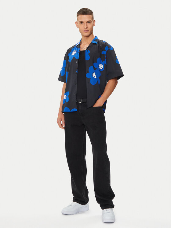 HUGO Hugo Cămașă Eligino 50513855 Negru Oversize