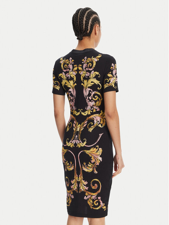 Versace Jeans Couture Versace Jeans Couture Rochie de zi 78HAO9P9 Negru Slim Fit