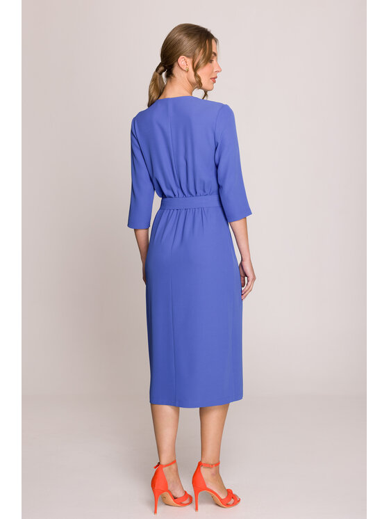 Stylove Stylove Večerní šaty S396 Modrá Premium Fit