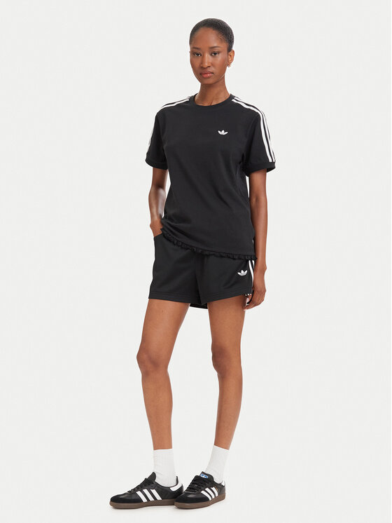 adidas adidas Marškinėliai Pleated 3S LG4313 Juoda Regular Fit