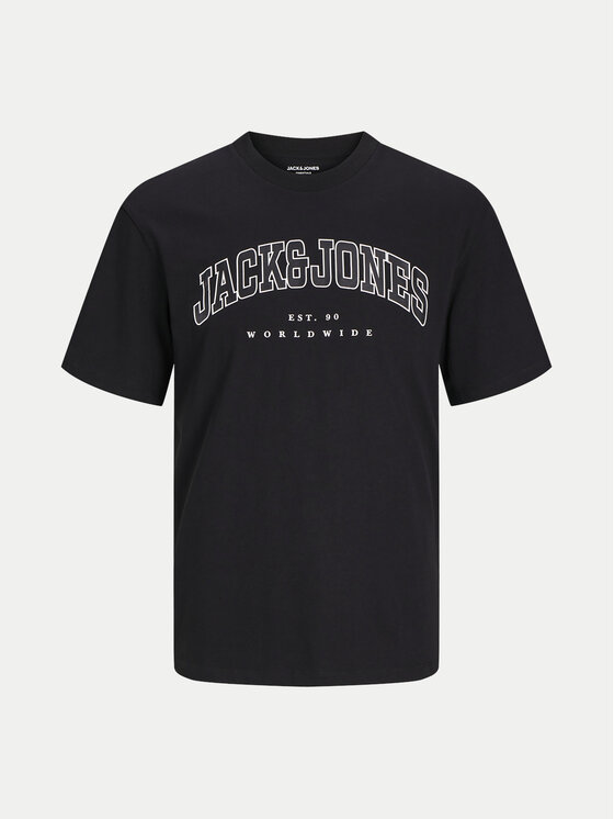 Jack&Jones Junior Jack&Jones Junior T-krekls Caleb 12258924 Melns Relaxed Fit