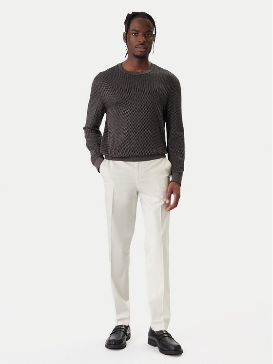 BOSS BOSS Pantaloni di tessuto C-Perin 50555842 Bianco Regular Fit