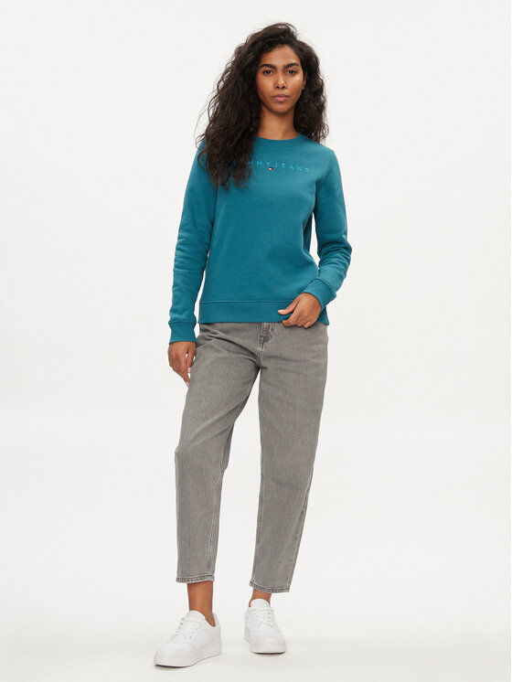 Tommy Jeans Tommy Jeans Blugi DW0DW17620 Gri Mom Fit