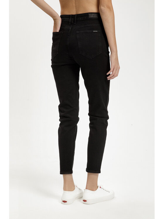 Cross Jeans Cross Jeans Jeansy N 432-077 Czarny Mom Fit
