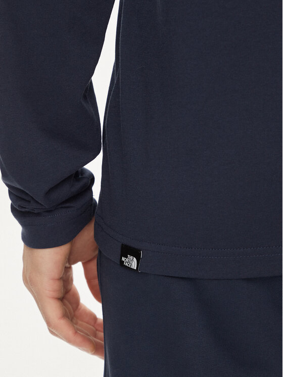 The North Face The North Face Majica z dolgimi rokavi Simple Dome NF0A87QN Mornarsko modra Regular Fit