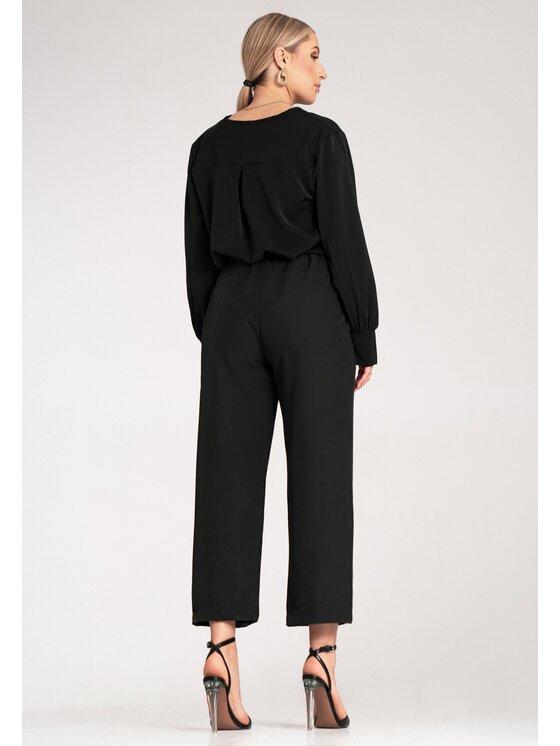 FIGL FIGL Culottes nohavice M1132 Čierna Flared Leg