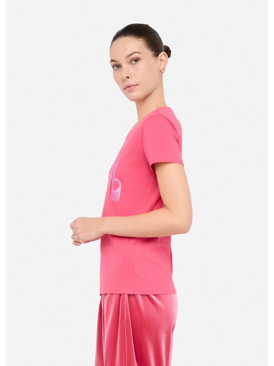 Liu Jo Liu Jo T-shirt TF5166JS003M9759 Rosso Regular Fit