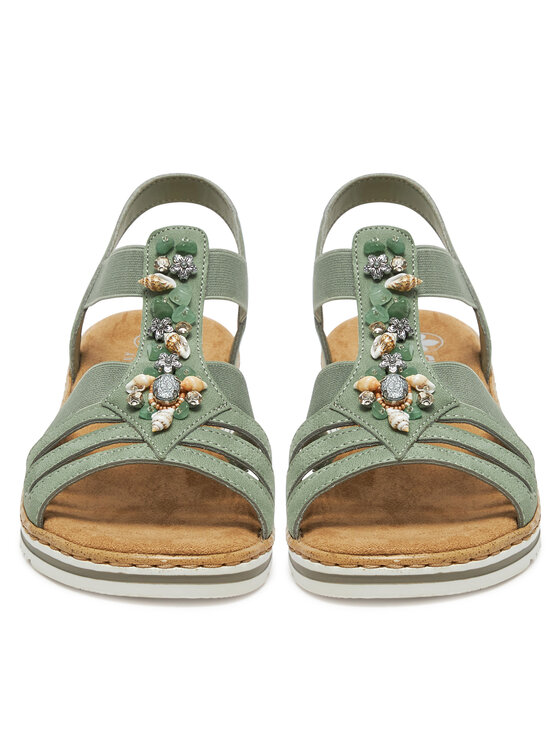 Rieker Rieker Sandalen V0649-52 Grün