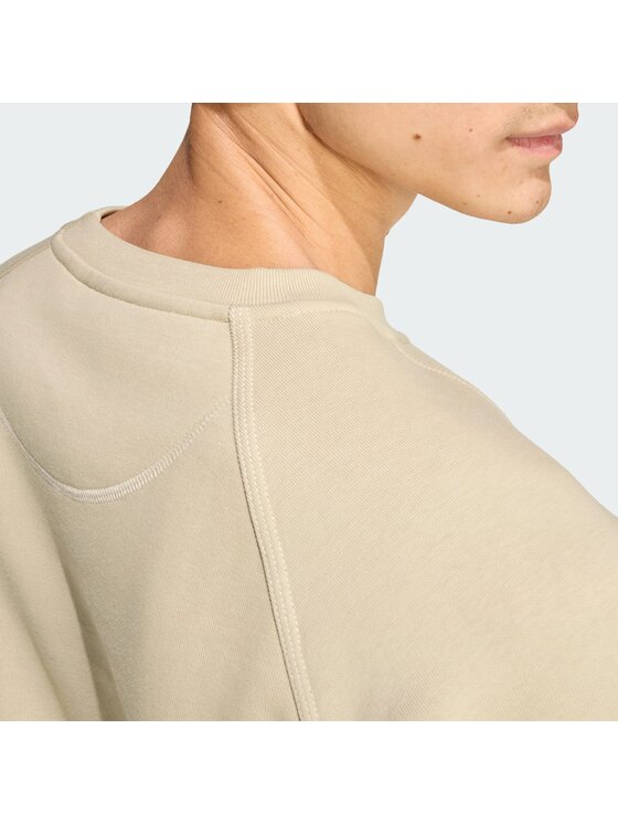 adidas adidas Longsleeve Trefoil Essentials Crew Beżowy Regular Fit
