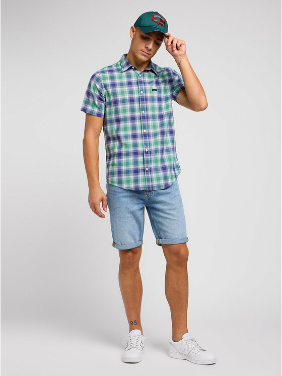 Lee Lee Camicia 112349961 Blu Regular Fit